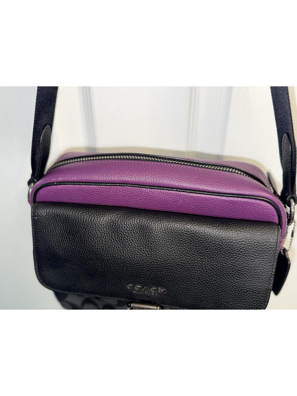 Coach Hudson Crossbody In Colorblock Signature Canvas C5401 - Picture 4 of 9